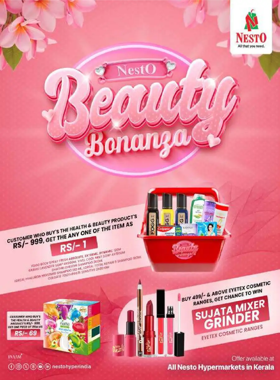 Nesto Kerala Beauty Bonanza | Shop for ₹1 Deals page 1