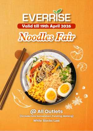 Everrise Malaysia Noodles Fair | Ends 19 April flyer cover