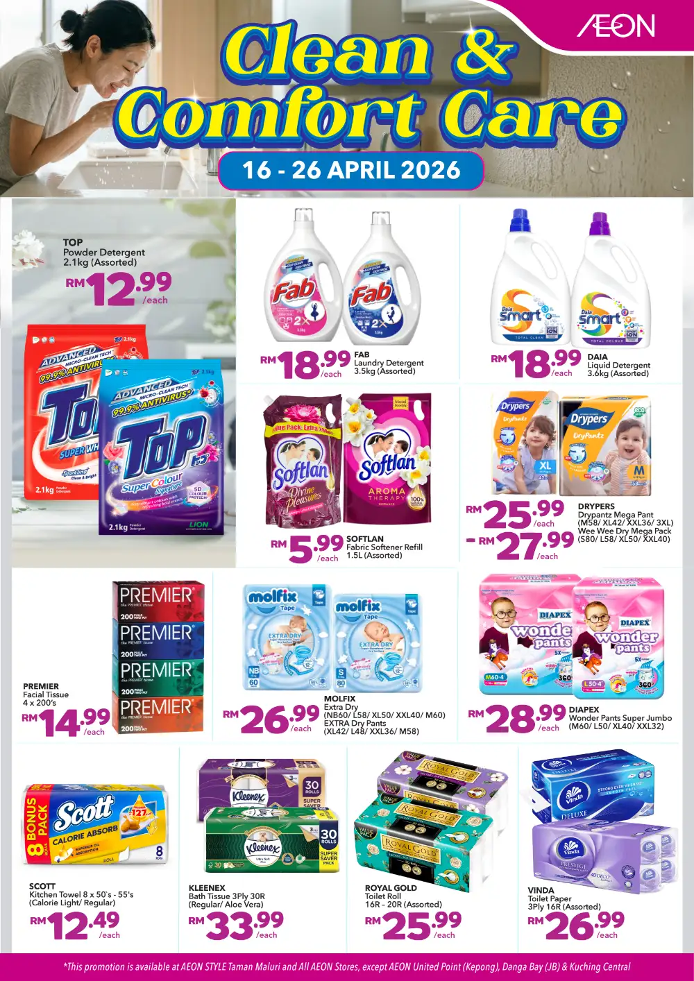 AEON Malaysia Everyday Care | Ends 26 April | Personal Care Deals page 3