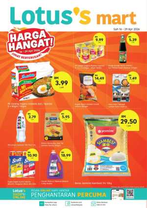 Lotus's Mart Duyong Harga Hangat | Ends 29 Apr | Grocery Deals flyer cover