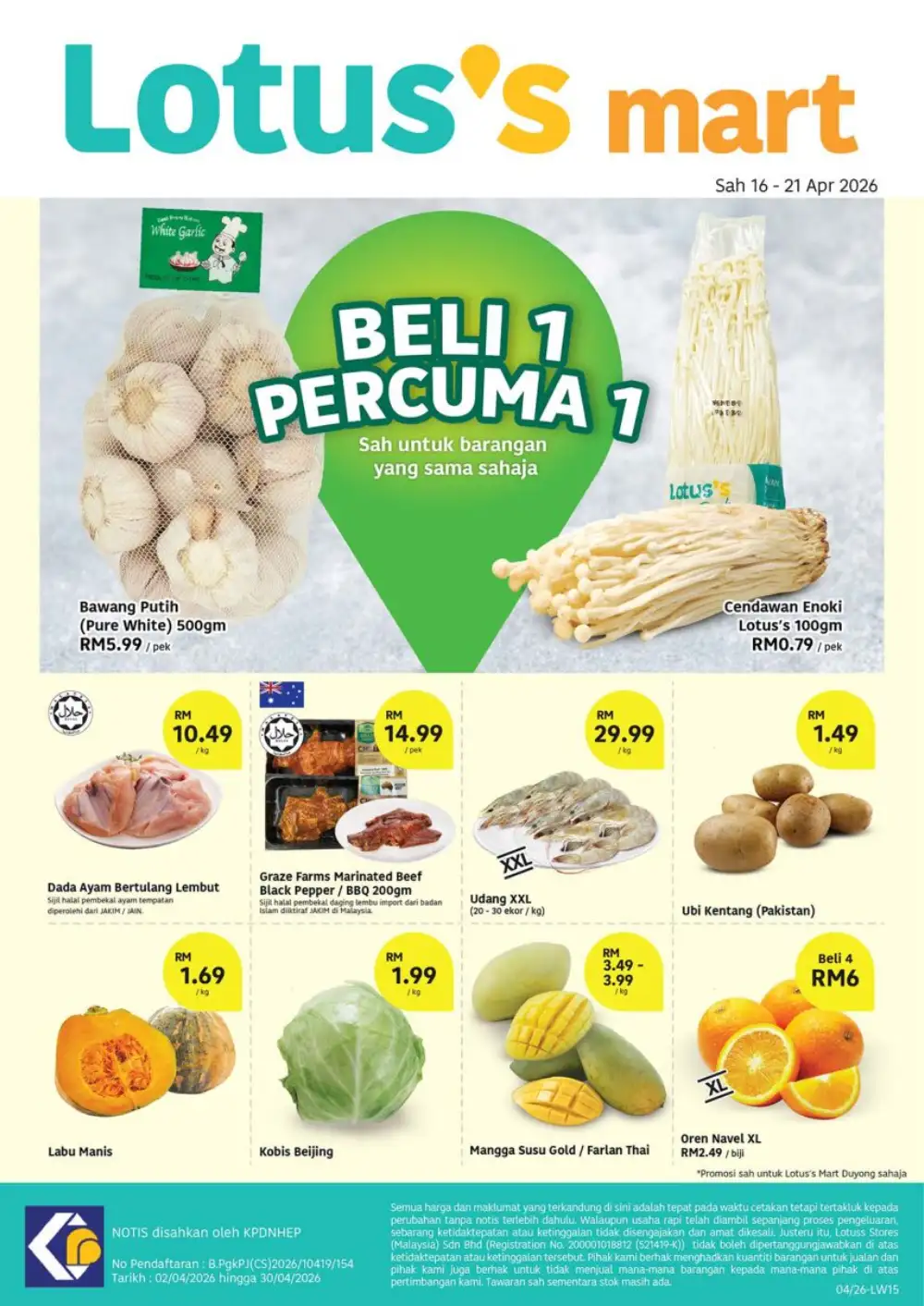 Lotus's Mart Duyong Harga Hangat | Ends 29 Apr | Grocery Deals page 2