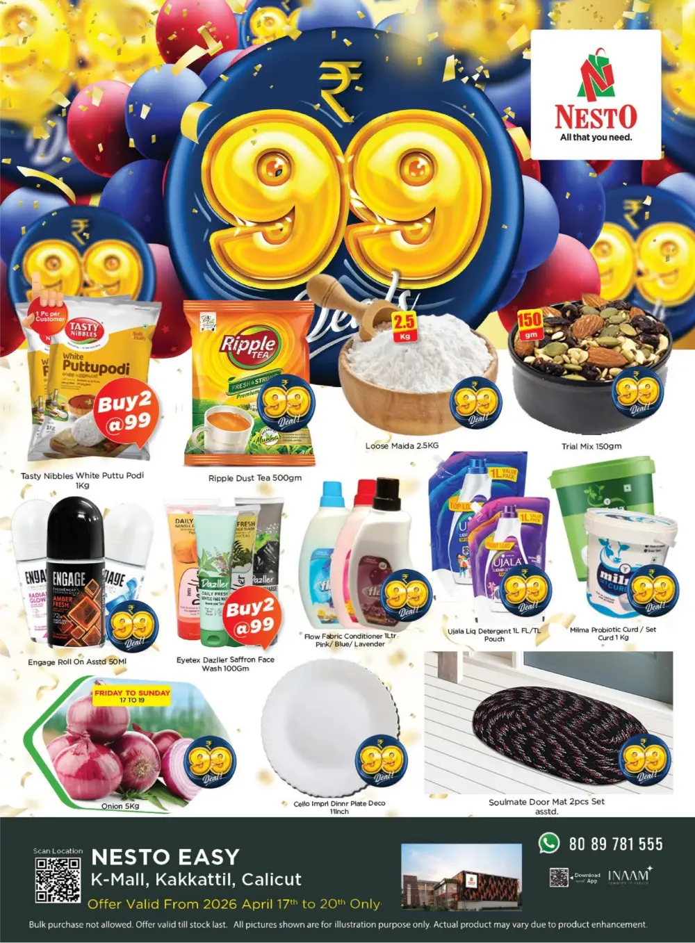 Nesto Easy K-Mall Kakkattil ₹99 Store Offers page 1