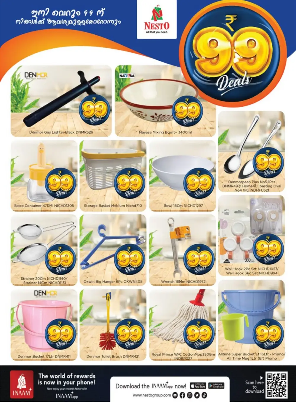 Nesto Hypermarket Kannur Thazhe Chovva ₹99 Deals page 14