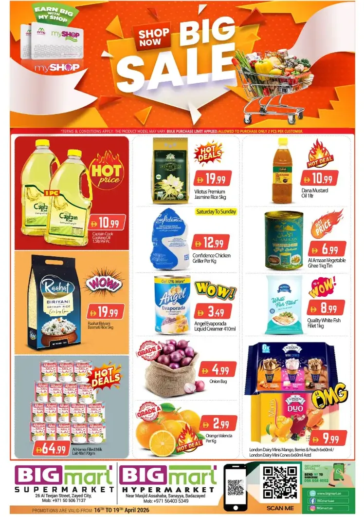 Big Mart Zayed City: Big Sale Offers | April 16 - 19, 2026 page 1
