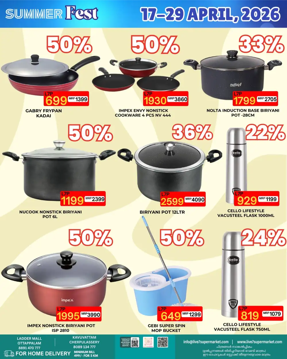 Live 7 Supermarket Ottappalam & Cherpulassery Summer Fest 2026 page 3