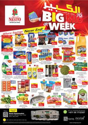 Nesto Jafza: Big Midweek Offers – Save Big Now flyer cover