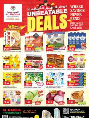 Al Madina Bur Dubai: Unbeatable 4-Day Deals! flyer cover