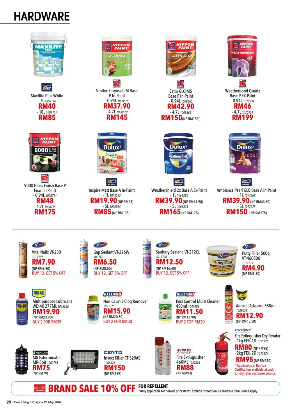 HomePro Malaysia: 60% Off Home Living Sale page 20